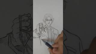 Drawing ryuken ishida || bleach  #bleach #ryukenishida #ryuken #bleach #ichigo #aizen #animedrawing