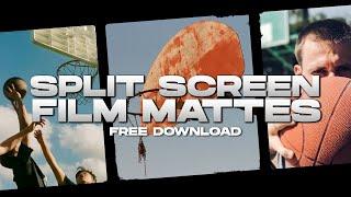 Split Screen Film Matte Pack | 40 FREE Split Screen Overlays