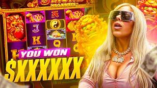 5 Lion Megaways Slot gives Huge Hit || LADYLUCKSLOT #gambling #casino #fyp