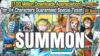 Ten 4 ⭐ Characters Guranteed Special Ticket #2 Scout Summon | One Piece Bounty Rush