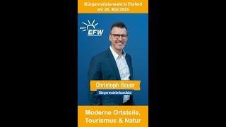 Christoph Bauer - Bürgermeisterwahl Eisfeld - Moderne Ortsteile, Tourismus & Natur