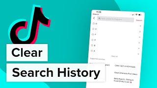 How to Clear Search History on Tiktok