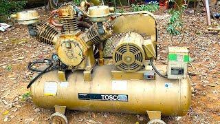 Genius Boy Restores Entire Engine Of high Pressure Air Compressor And Large Capacity Air Compressor