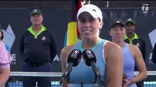 Madison Keys Adelaide Champion Speech | 2025 Adelaide Championship