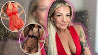 4k BEST Transparent Babydoll Lingerie Try-on with Mirror View 2024