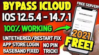 Working! FREE Untethered iCloud Bypass iOS 12.5.4 - iOS 14.7.1 Fixed Restart, No Battery Drain