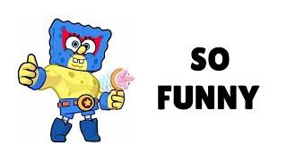 Spongebob El Primo Funny Powerup In Brawl Stars