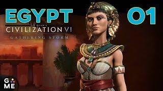 Deity Egypt | Cleopatra - Civilization 6 - Gathering Storm | Episode 1 [Unique Start]