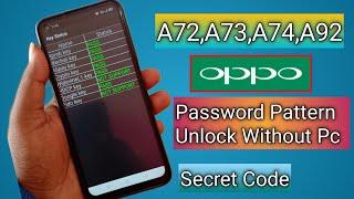 Oppo A72,A73,A74,A92 Hard Reset Without Pc Remove Pattern/Pin/Password Unlock 100% Working