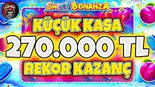 Sweet Bonanza Küçük Kasa  270.000.00 TL SLOT REKOR  MAKSWİN REKOR KATLADIK #sweetbonanza #slots