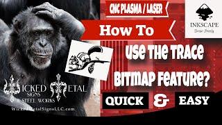 How to trace a piece of clipart in inkscape so you can cut it out on a CNC plasma or Laser machine.