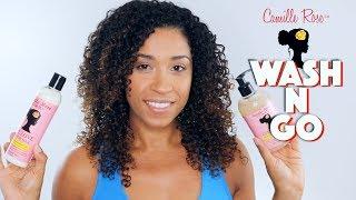 SUPER DEFINED FRIZZ FREE CURLS using Camille Rose Naturals Moisture Milk and Curl Maker Jelly