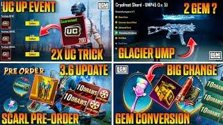 5X UC TRICK !! GLACIER UMP ONLY 2 GEMSTONE ? UNIVERSAL GEM CONVERSATION EXPLAIN | KUMARI GAMER