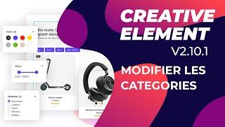 Builder catégorie avec Creative Element PrestaShop