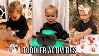 ENTERTAINING MY 2 YEAR OLD TODDLER| FALL TODDLER ACTIVITIES 2019| NO SCREEN TIME| Tres Chic Mama