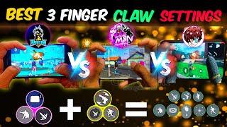 3 finger claw free fire | 3 finger custom hud free fire