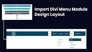 How to import and use divi menu module layout (Header Design)