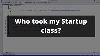 Adding Back the Startup Class to ASP.NET Core 6