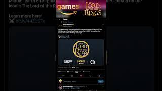 Lord Of The Rings MMORPG by Amazon - Announcement