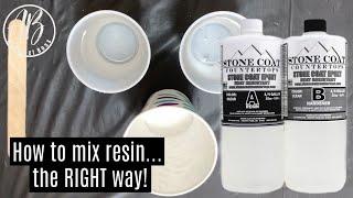 How to mix resin the RIGHT way!