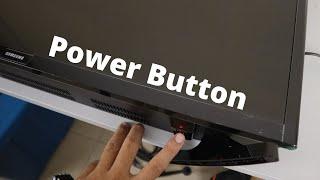 Where is the Power Button Location on Samsung HD TV