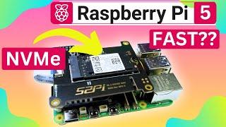 NVMe SSD On Raspberry Pi 5. How FAST is it? NVMe Storage HAT From 52Pi.