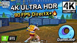 ULTRA HDR + DirectX+  90 FPS PUBG MOBILE 2.8 EMULATOR PC GAMELOOP 32 Bit (2023)