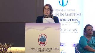 WELCOME - MS SALEHA SHAIKH | MUI WOMEN'S WING SEMINAR | INTERNATIONAL DAY FOR WOMEN IN MARITIME