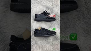 Real Vs Fake Travis Scott Black Phantom Low  #sneakerhead #sneakers #viral