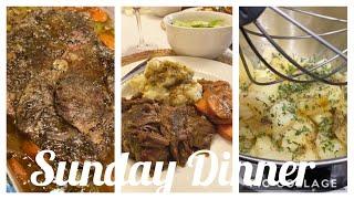 How to make Fork Tender Pot Roast Recipe with Garlic Mashed Potatoes | Sunday Dinner