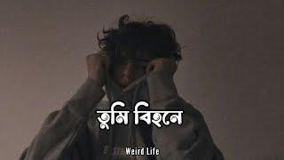 Tumi Bihone Aami Koto Eka [slowed+reverb] || Bangla Sad Song || Rakib Musabbir || Weird Life 