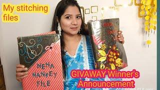 My Stitching files अगर सिलाई सीखना चाहते है, तो यह वीडियो जरूर देखें GIVEAWAY Winners Announcement.