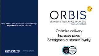 Asia Webinar - Orbis DSD Route Accounting & Planning