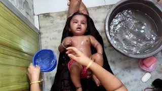 newborn baby bath Indian style,Newborn baby bath, baby bathing,.pihu prince world,