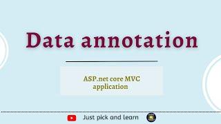 Data annotations in asp.net core MVC | Asp.net Core MVC tutorial for beginners