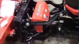 Kubota Auto Hitch with snowblower & blade