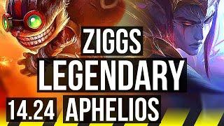 ZIGGS & Nautilus vs APHELIOS & Thresh (ADC) | Legendary | KR Master | 14.24