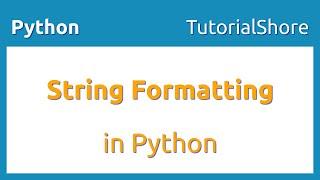 Python string formatting