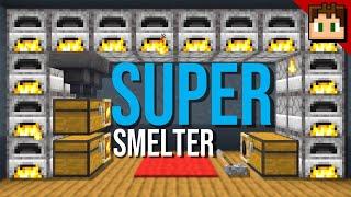 Minecraft Bedrock: Easy SUPER SMELTER Tutorial! 1.21