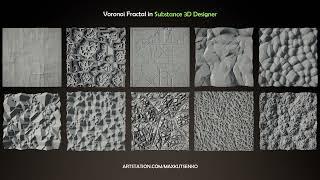 Voronoi Fractal in Substance 3D Designer