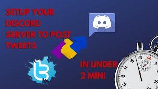 How to setup Twitter tweets in your Discord channel in under 2 minutes (2021 No Webhooks required)