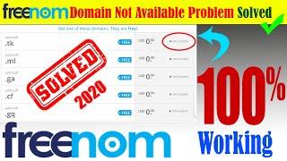 Freenom Domain not available error fixed 100% WORKED || How to get free custom domain || Sathisoft