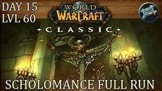 Level 60 In 15 Days! Scholomance Dungeon Run | WoW Classic Gameplay | Priest