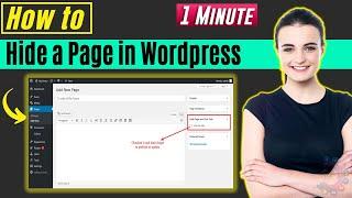 How to hide a page in wordpress 2024