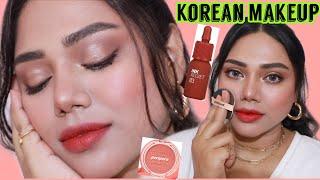 Indian girl Trying affordable Korean Makeup for the first time| Peripera | Maccaron x Peripera