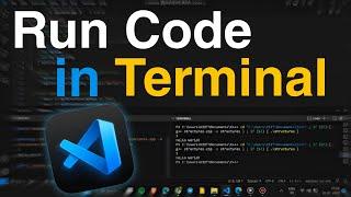 How to run code in terminal in VS code | Visual studio Code