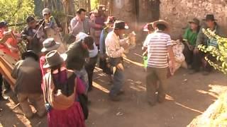 Arpa y violin en Huancaquita, Tiaparo, Abancay. (fiesta)