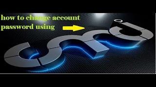 How to change your  account password using command prompt (2017)