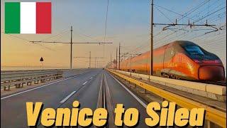 Driving in Italy from Venice to silea in October 2022 distance 33 km ( 20 mi )