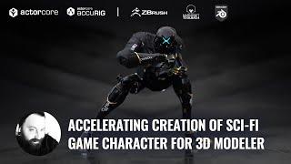 Accelerating Creation of Sci-fi Game Character for 3D Modeler | ActorCore AccuRIG